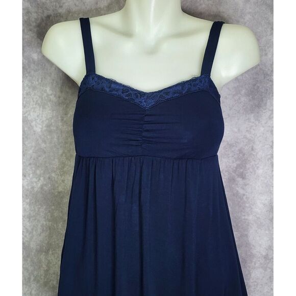 Soma Cool Nights Sleep Set Tank & Shorts Womens Size Small Dark Blue Pajamas - Picture 5 of 12
